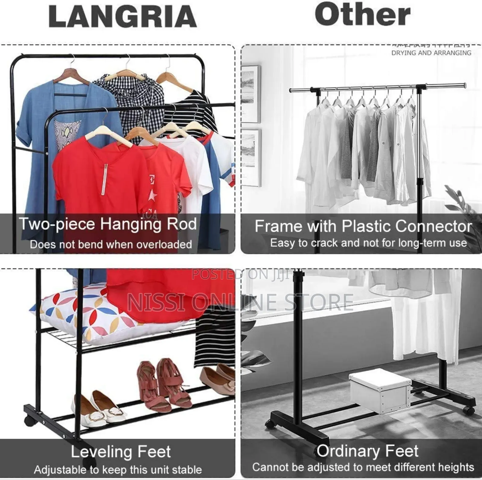 Clothes Rack With Wheels