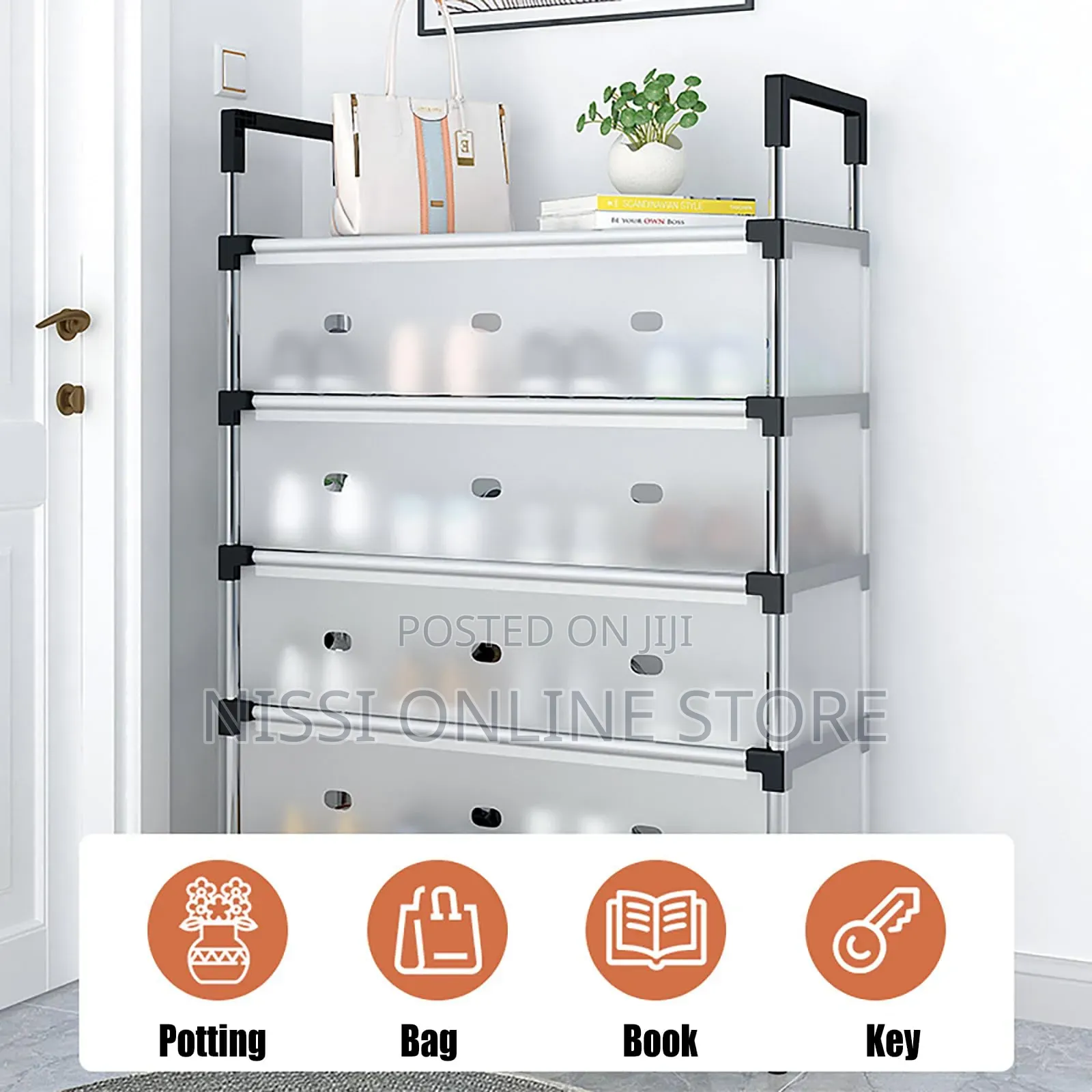 6 Tier Dust Proof Shoe Rack