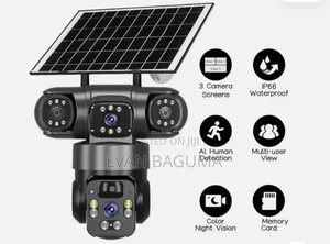 Intelligent Wi-Fi Smart Solar Security Camera - 3 Lens