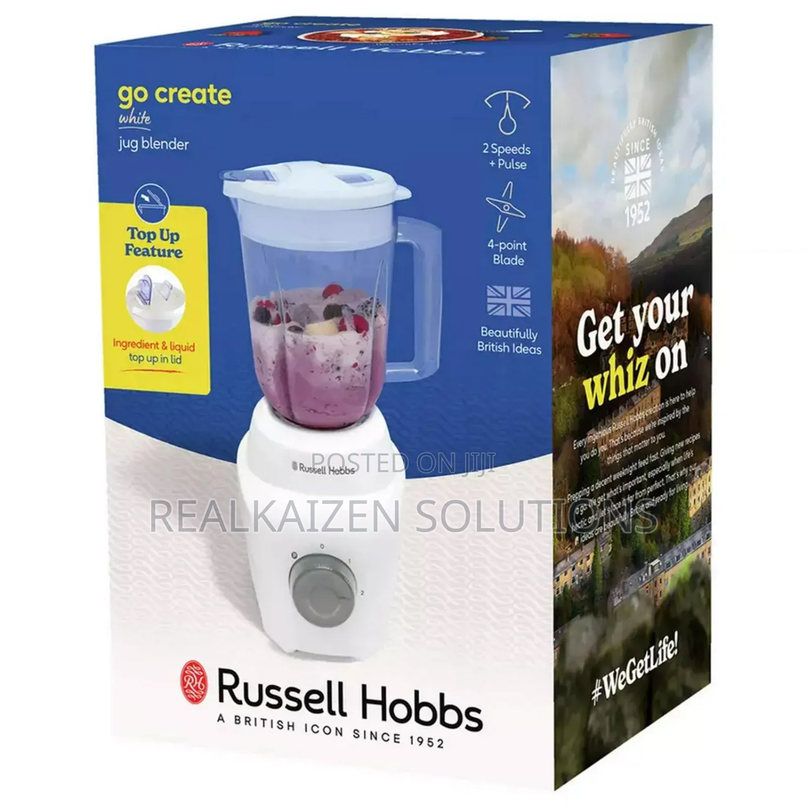 Uk Russell Hobbs Go Create 1. 5l White Jug Blender