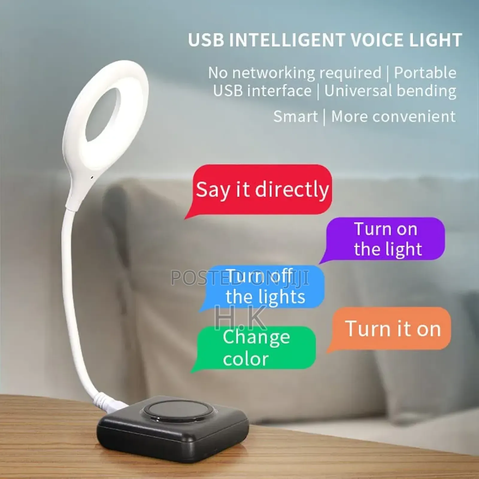 Zampam Intelligent Voice-Controlled Usb Lamp.