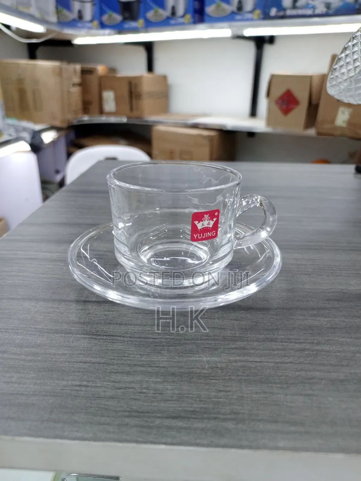 Coffee Sets Glass Coffee 6cups and 6saucers.