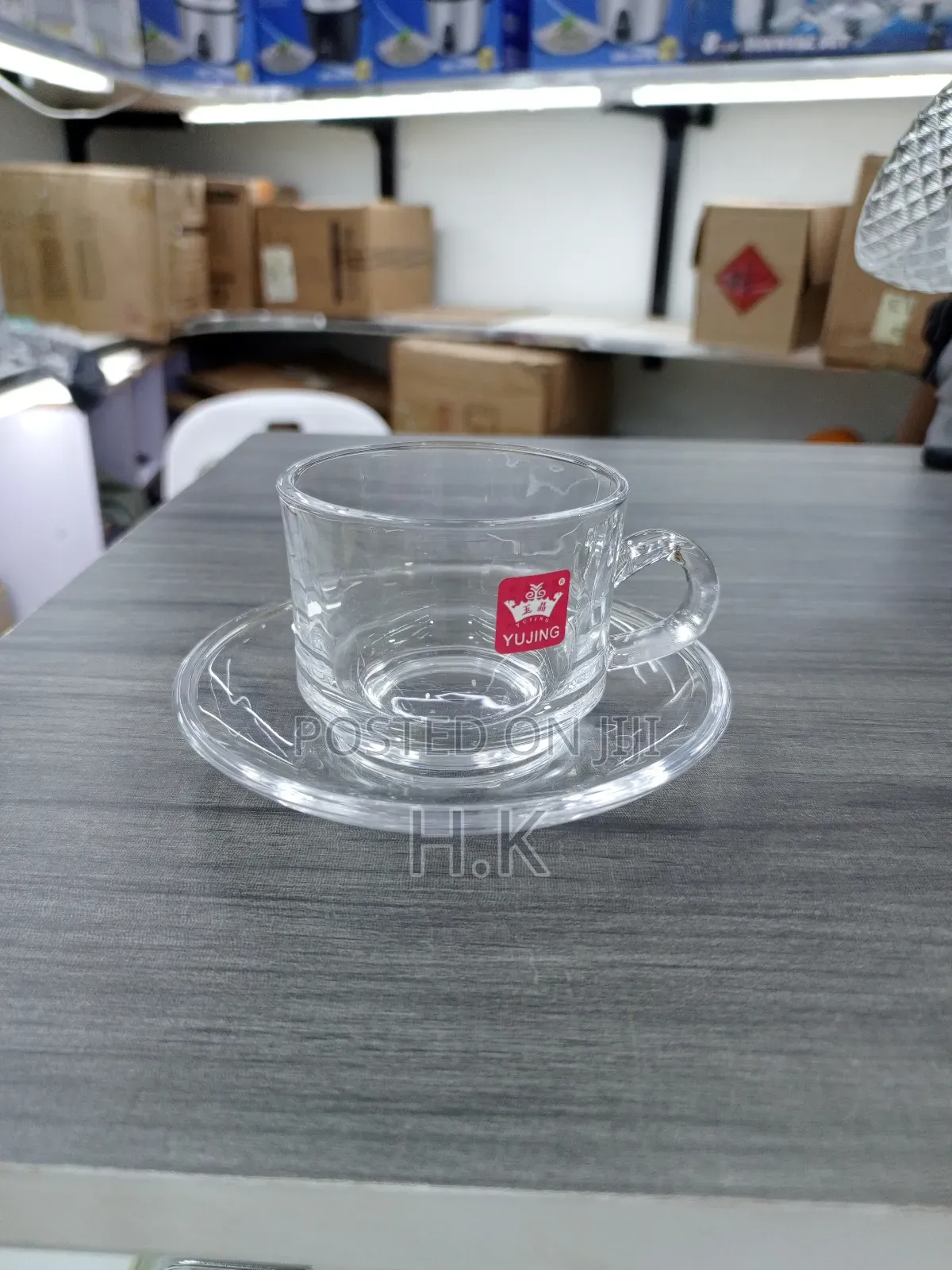 Coffee Sets Glass Coffee 6cups and 6saucers.