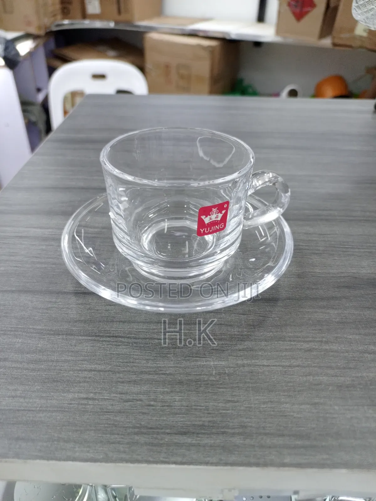 Coffee Sets Glass Coffee 6cups and 6saucers.