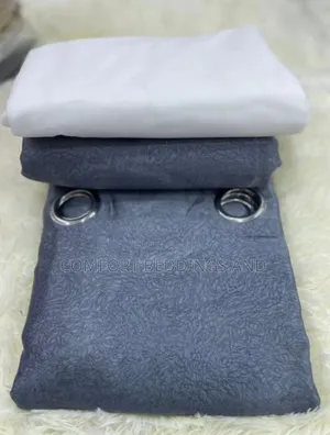 Fancy Curtains With Net Gray