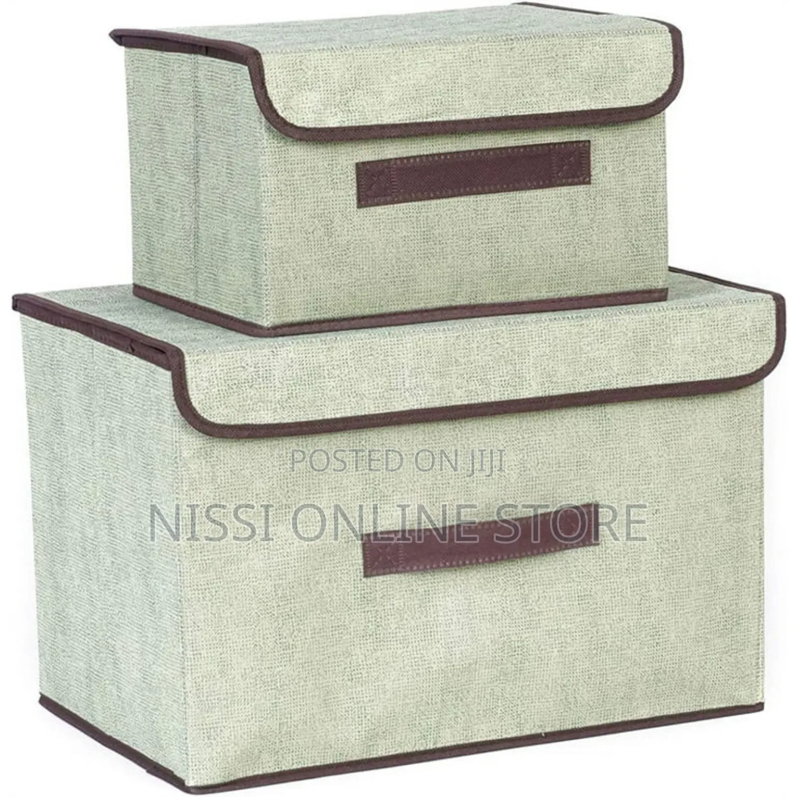2pc Storage Boxes With Lid