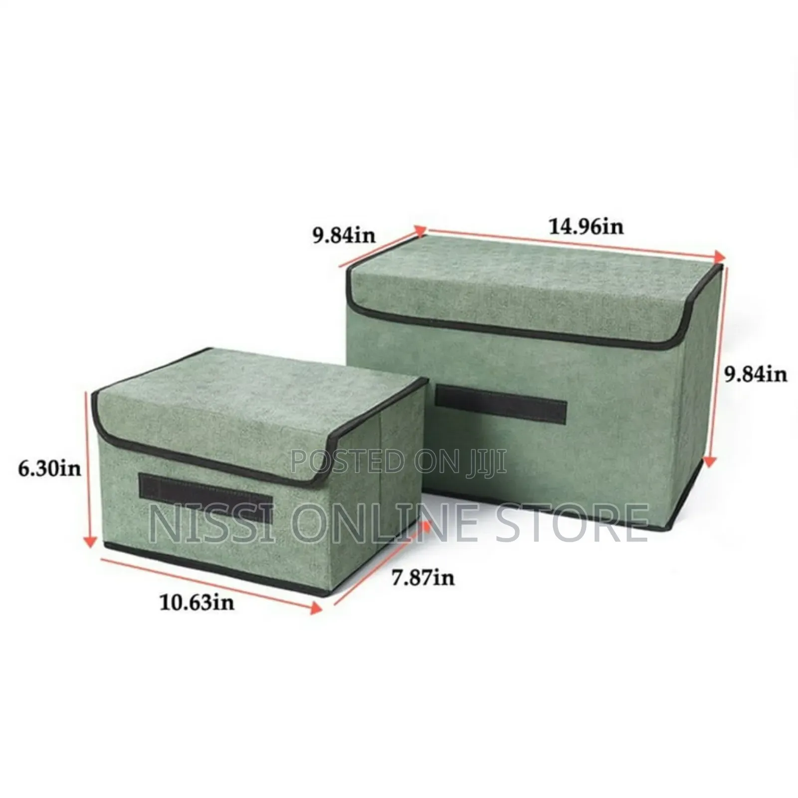 2pc Storage Boxes With Lid