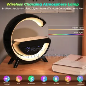 G Shaped Multipurpose Bluetooth Speaker ,Wireless Charger