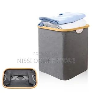 Foldable Bamboo Laundry Basket