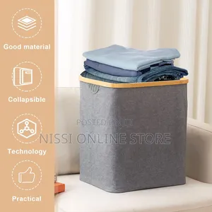 Foldable Bamboo Laundry Basket
