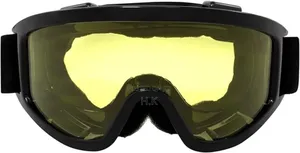 Eyewear Vulture Motorcycle Goggles (Black Frame/Yellow Lens)