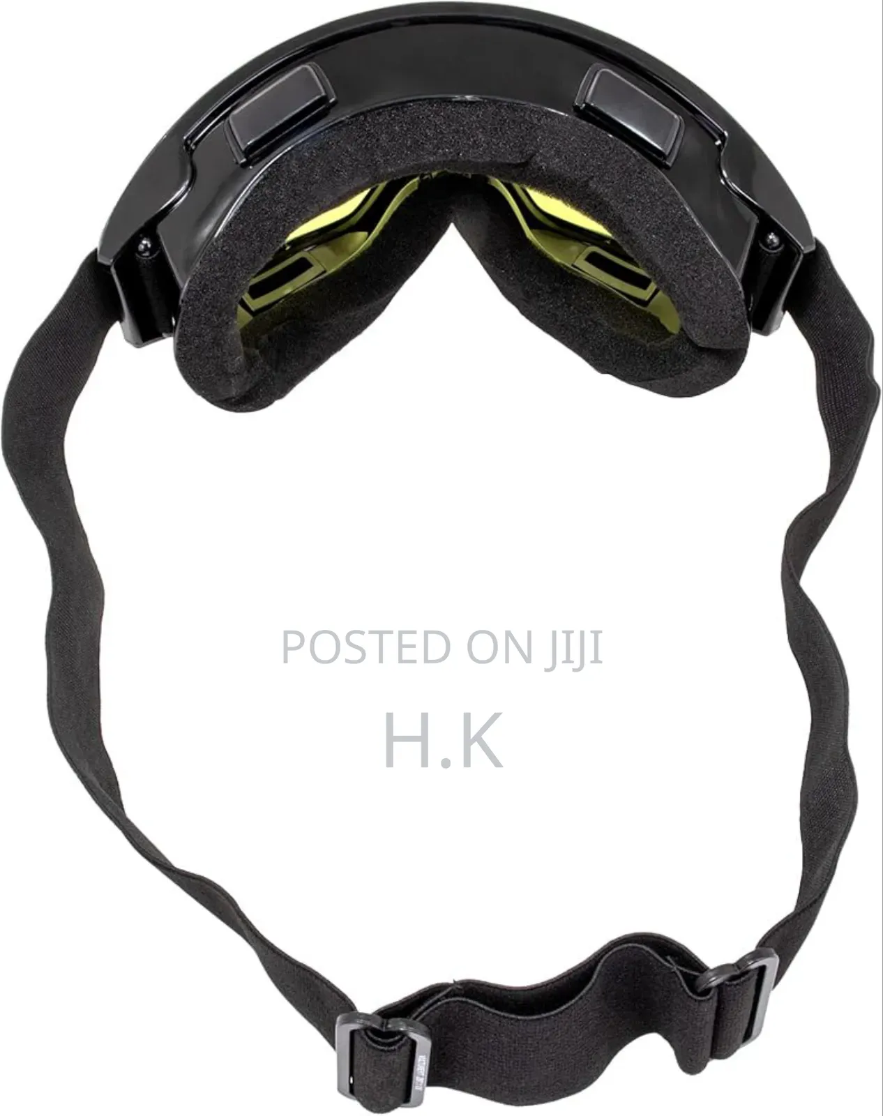 Eyewear Vulture Motorcycle Goggles (Black Frame/Yellow Lens)