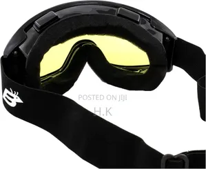 Eyewear Vulture Motorcycle Goggles (Black Frame/Yellow Lens)