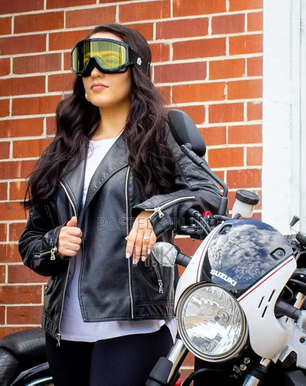 Eyewear Vulture Motorcycle Goggles (Black Frame/Yellow Lens)
