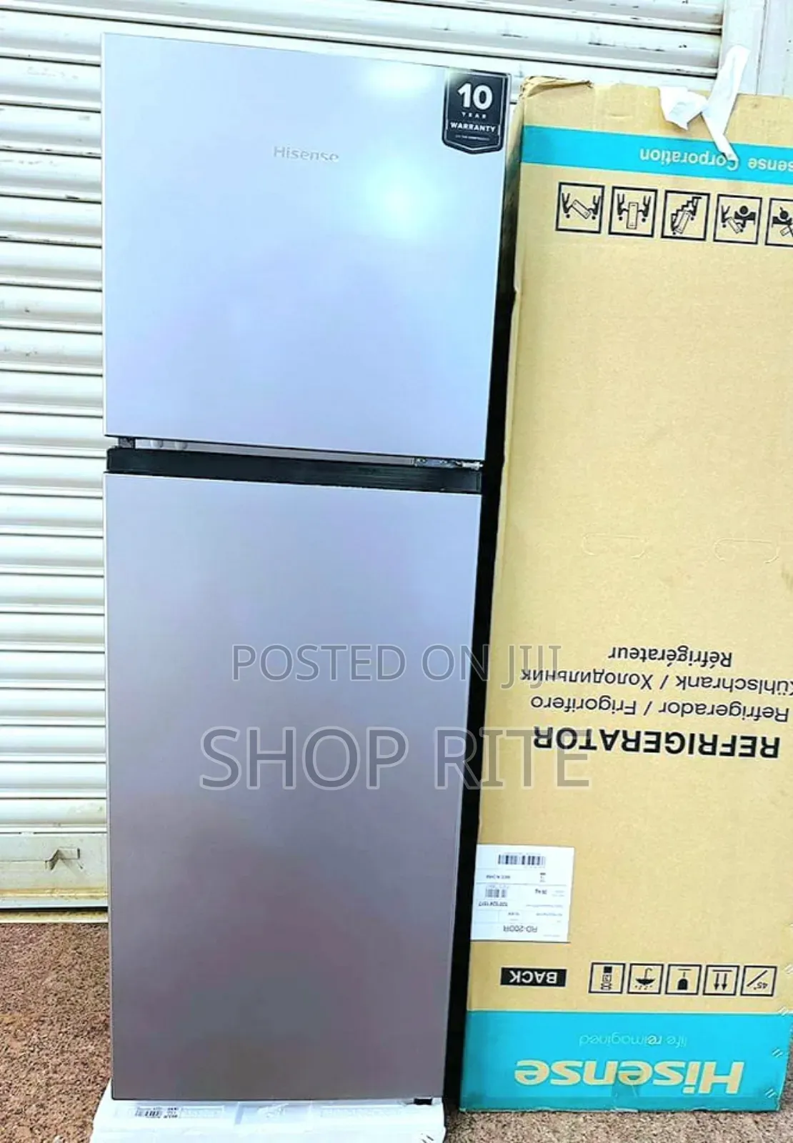 Brand New Hisense 200litres Double Door Fridge