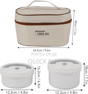 4pcs Stainless Steel Containers With Insulated Lunch Bag