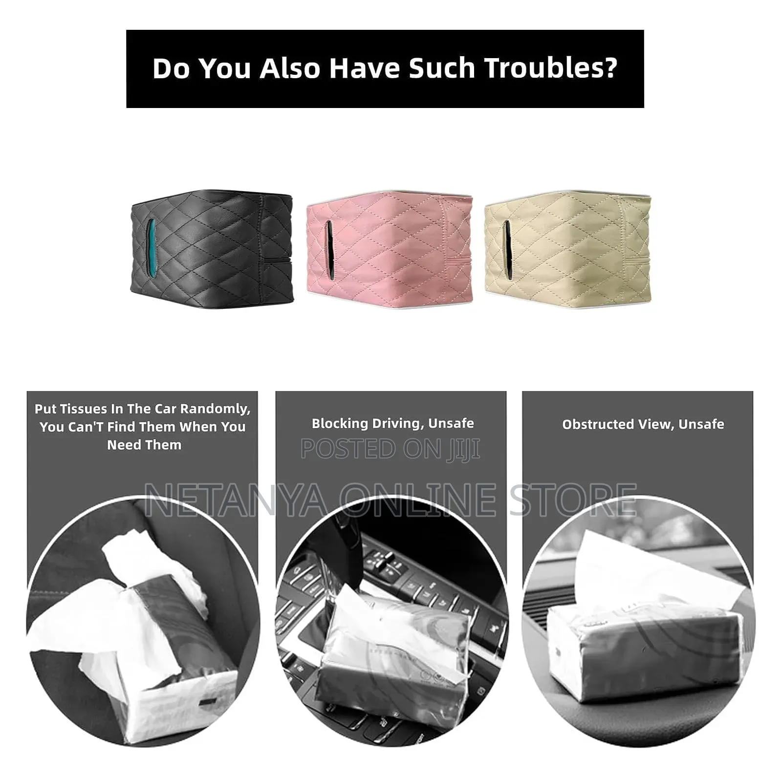 Premium Car Tissue Holder