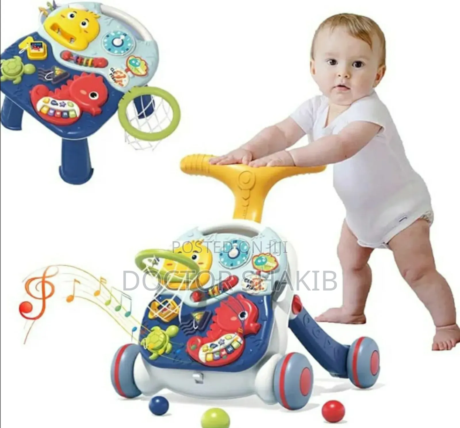 Brand New 3 In1 Baby Push Walker and Activity Centes