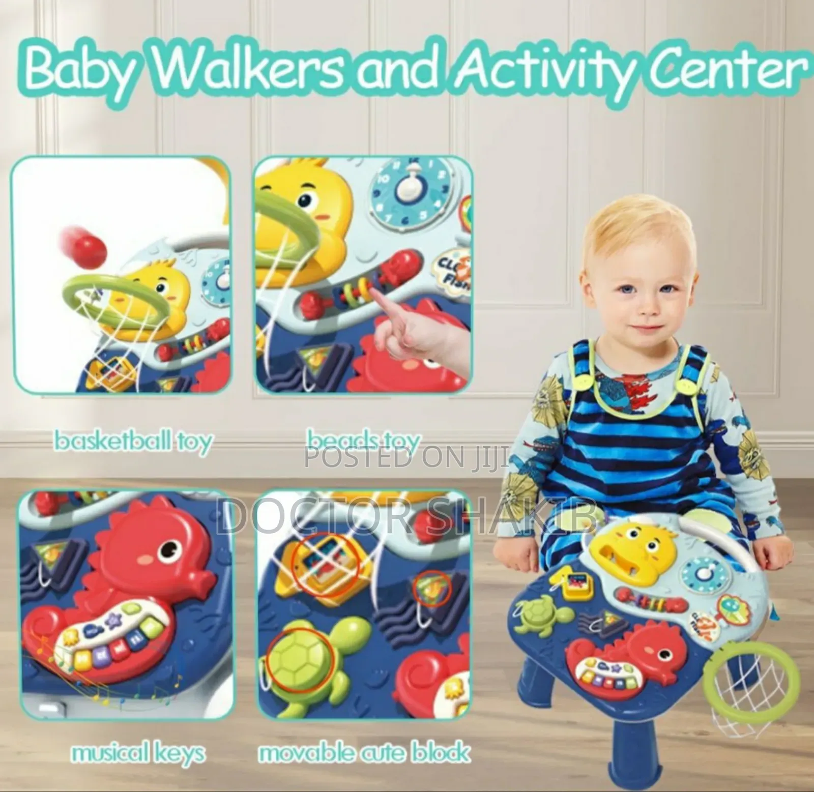 Brand New 3 In1 Baby Push Walker and Activity Centes