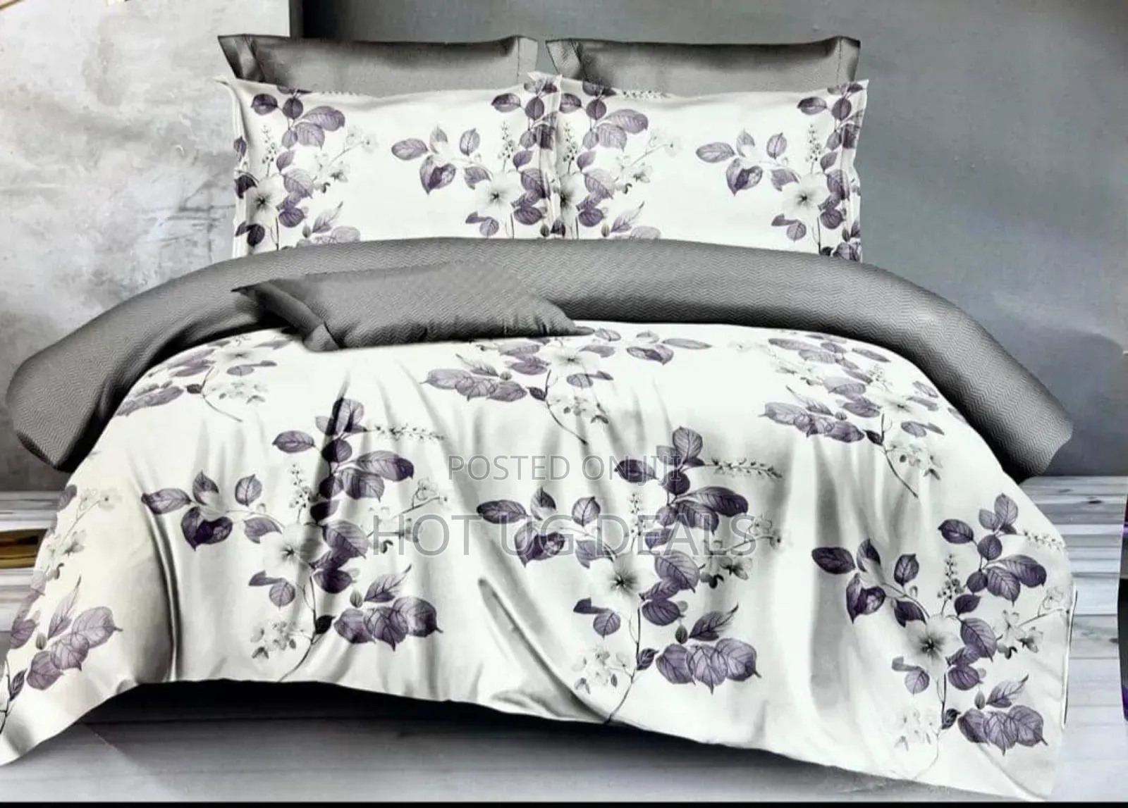 6*6 4pc Duvet Set With 1 Bedsheet, 2 Pillowcases And Duvet