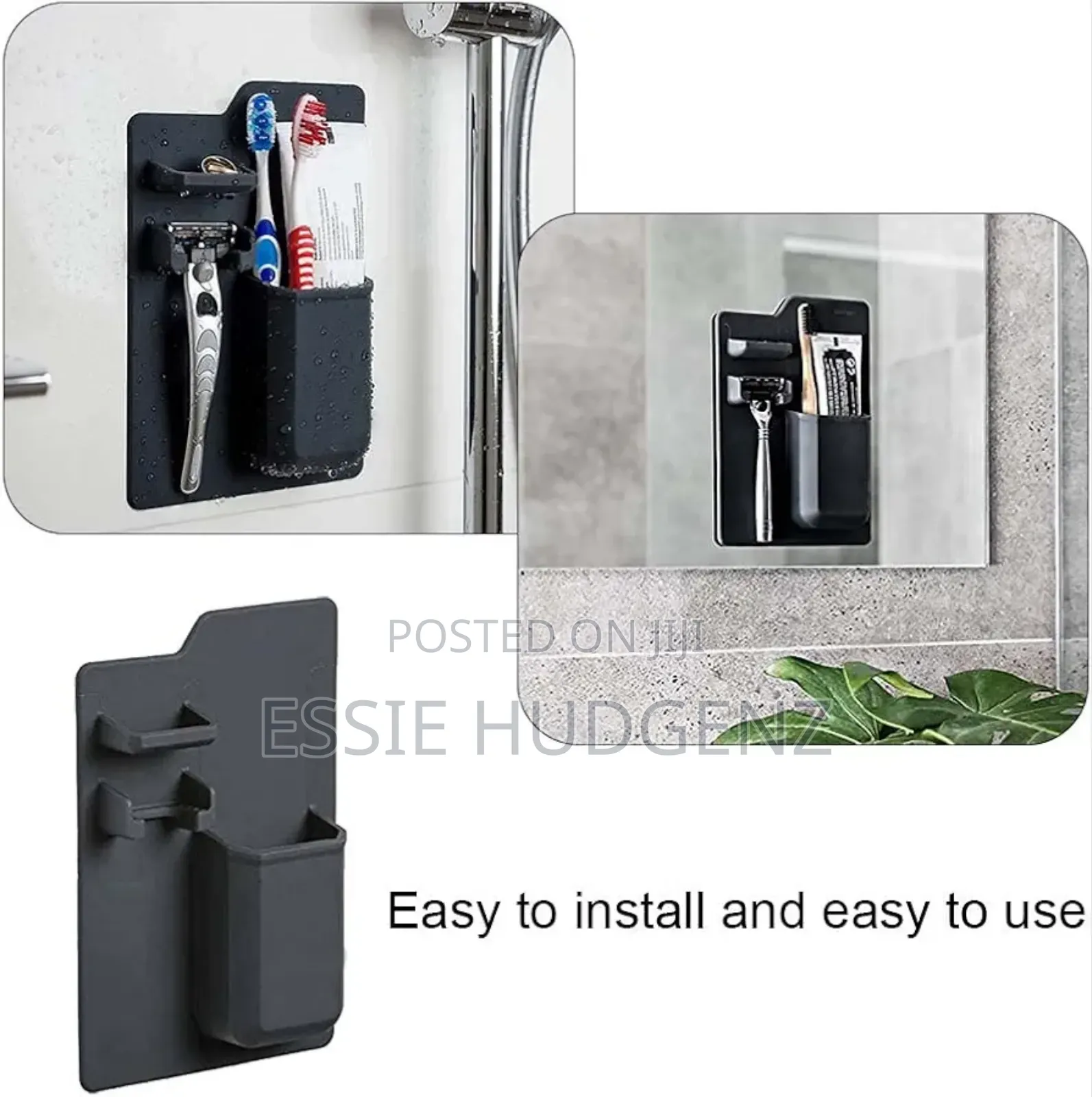 Wall Stackable Toothbrush and Shaver Holder