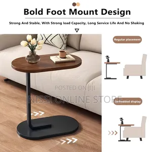 C Shaped Modern End Table