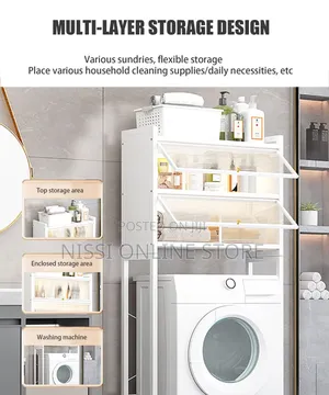 Over the Toilet Rack With Dust Proof Cover