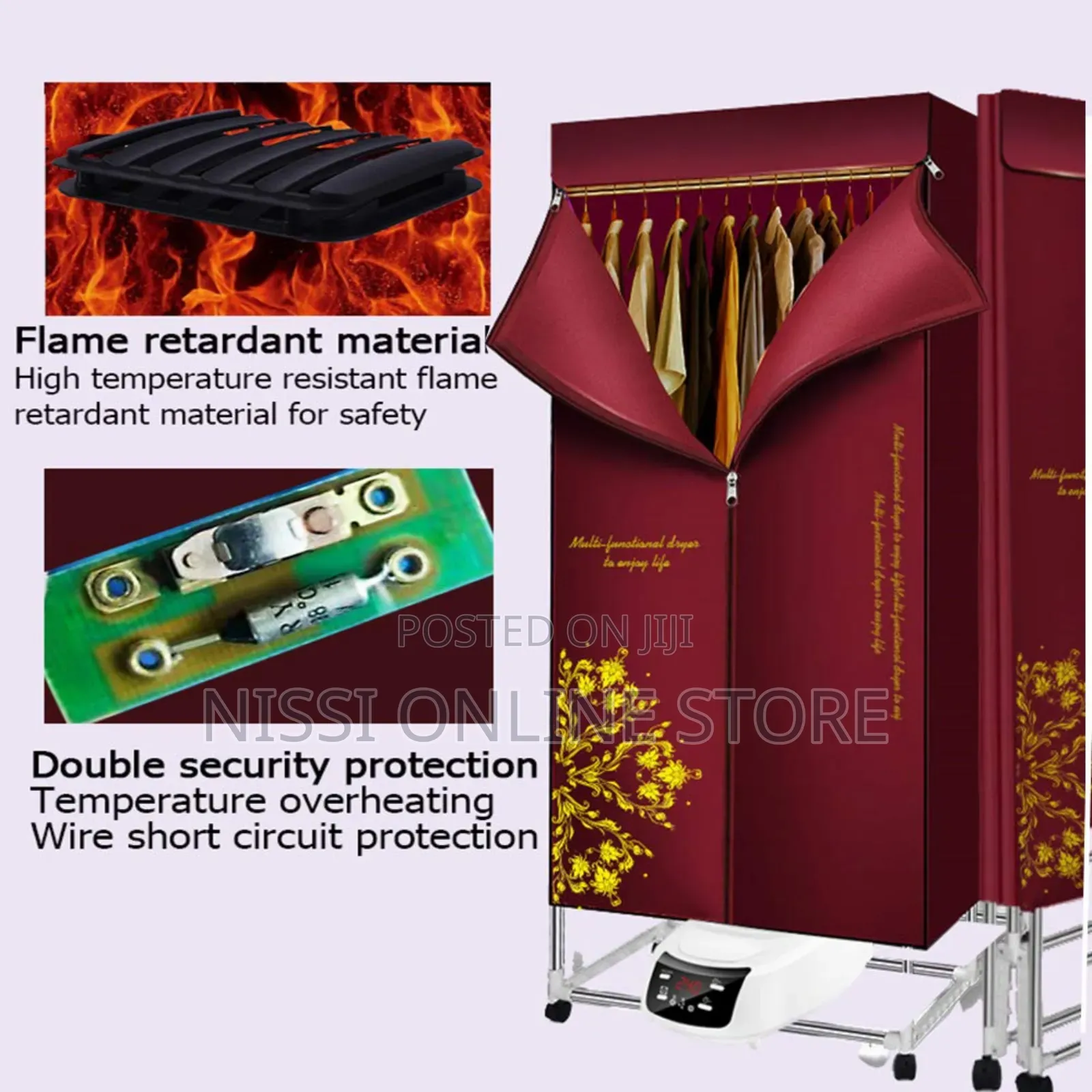 Electric Portable Clothes Drying Wardrobe