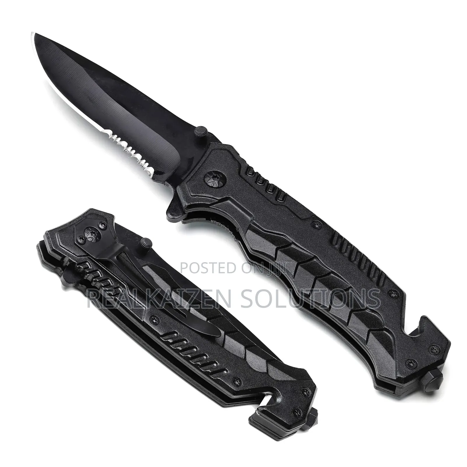 Outdoor Folding Knife With Emergency Glass Breaker| Cutter