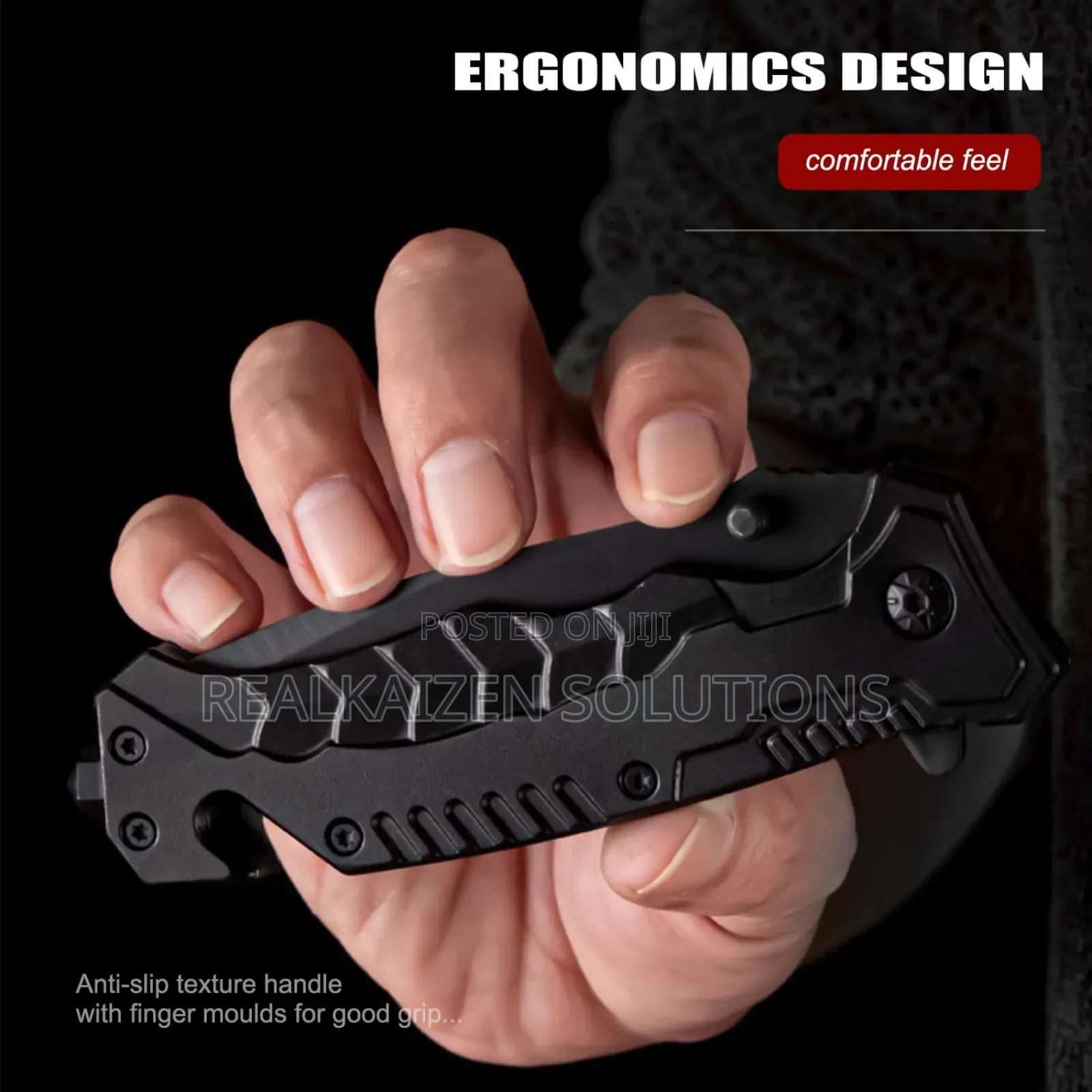 Outdoor Folding Knife With Emergency Glass Breaker| Cutter