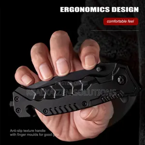 Outdoor Folding Knife With Emergency Glass Breaker| Cutter