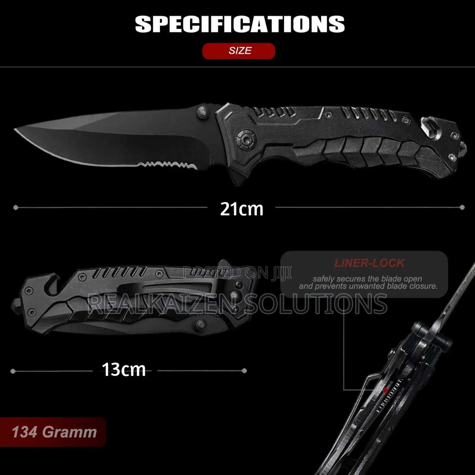 Outdoor Folding Knife With Emergency Glass Breaker| Cutter