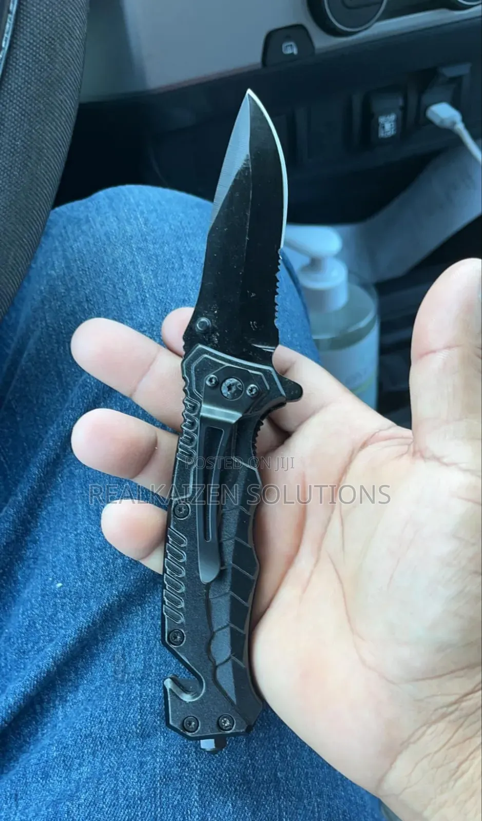 Outdoor Folding Knife With Emergency Glass Breaker| Cutter