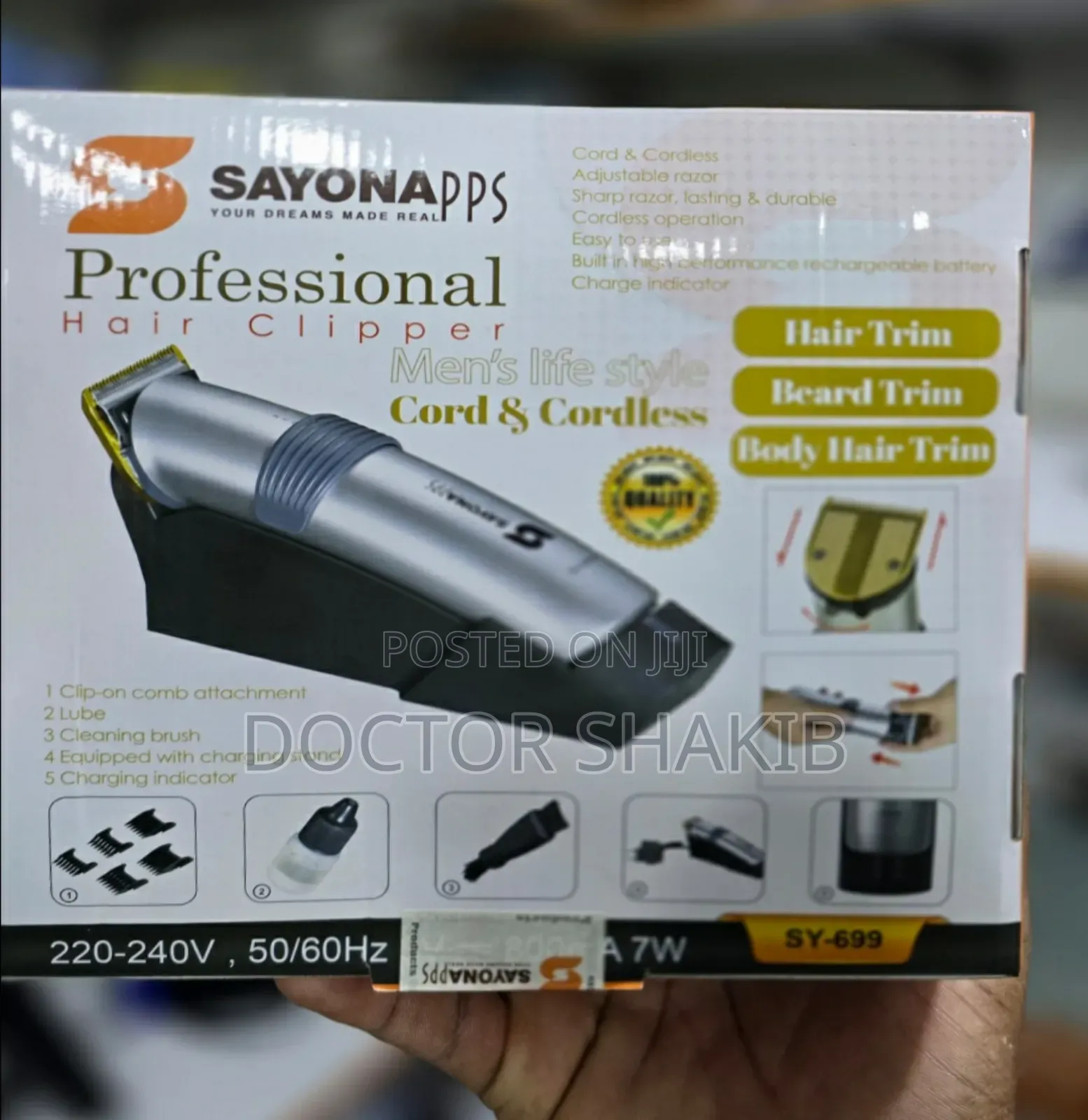 New Original Sayona Professional Hair Clipper