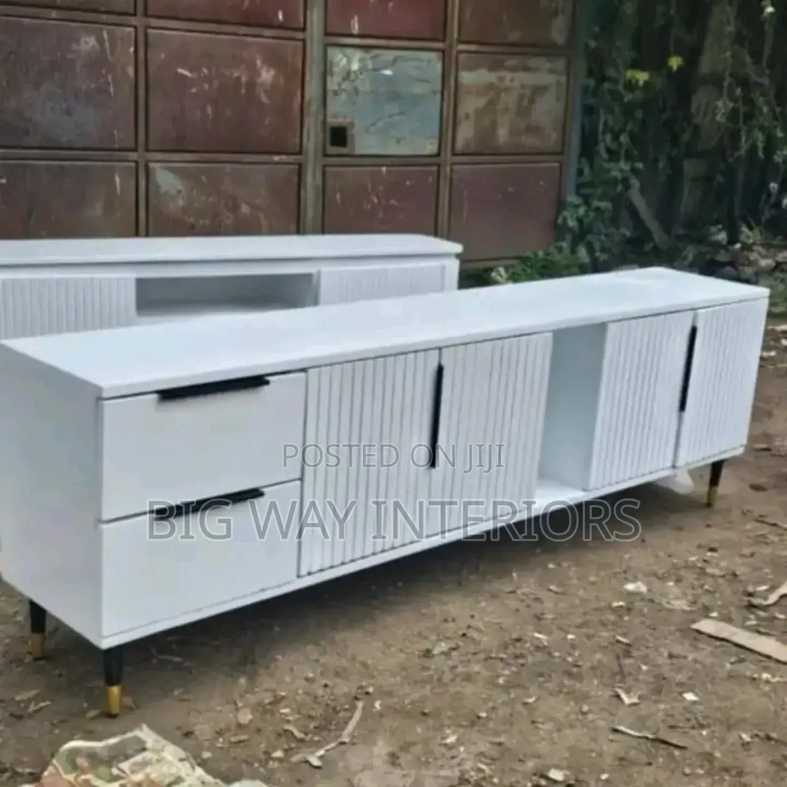 6feet Tv Stand White and Black