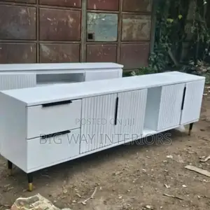 6feet Tv Stand White and Black