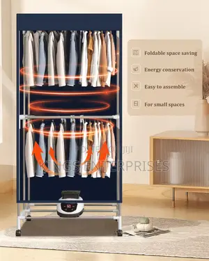 Portable and Foldable Clothes Drying Wardrobe