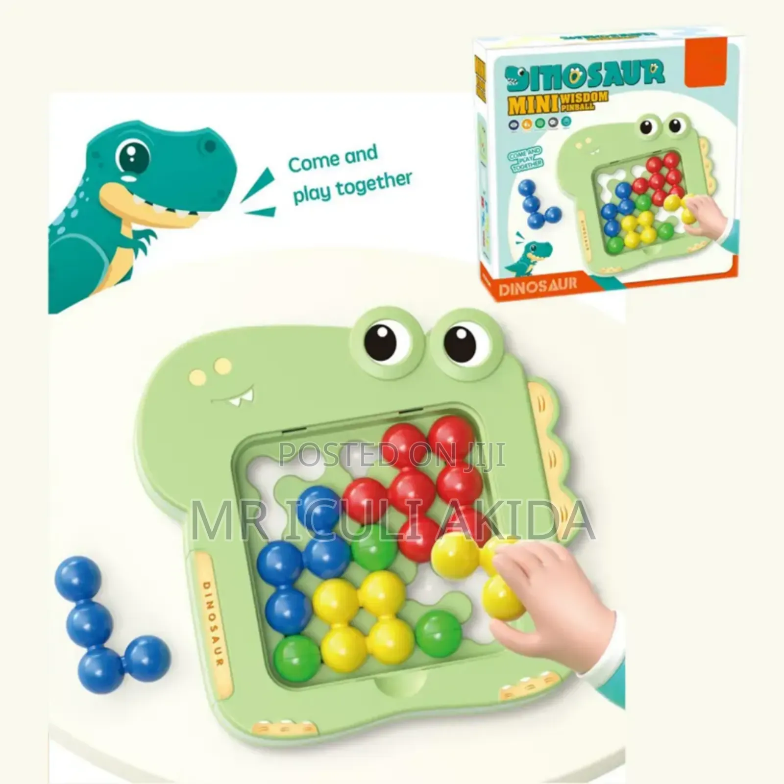 Dinosaur Pinball Puzzle Matching Education Toddler Toy Game