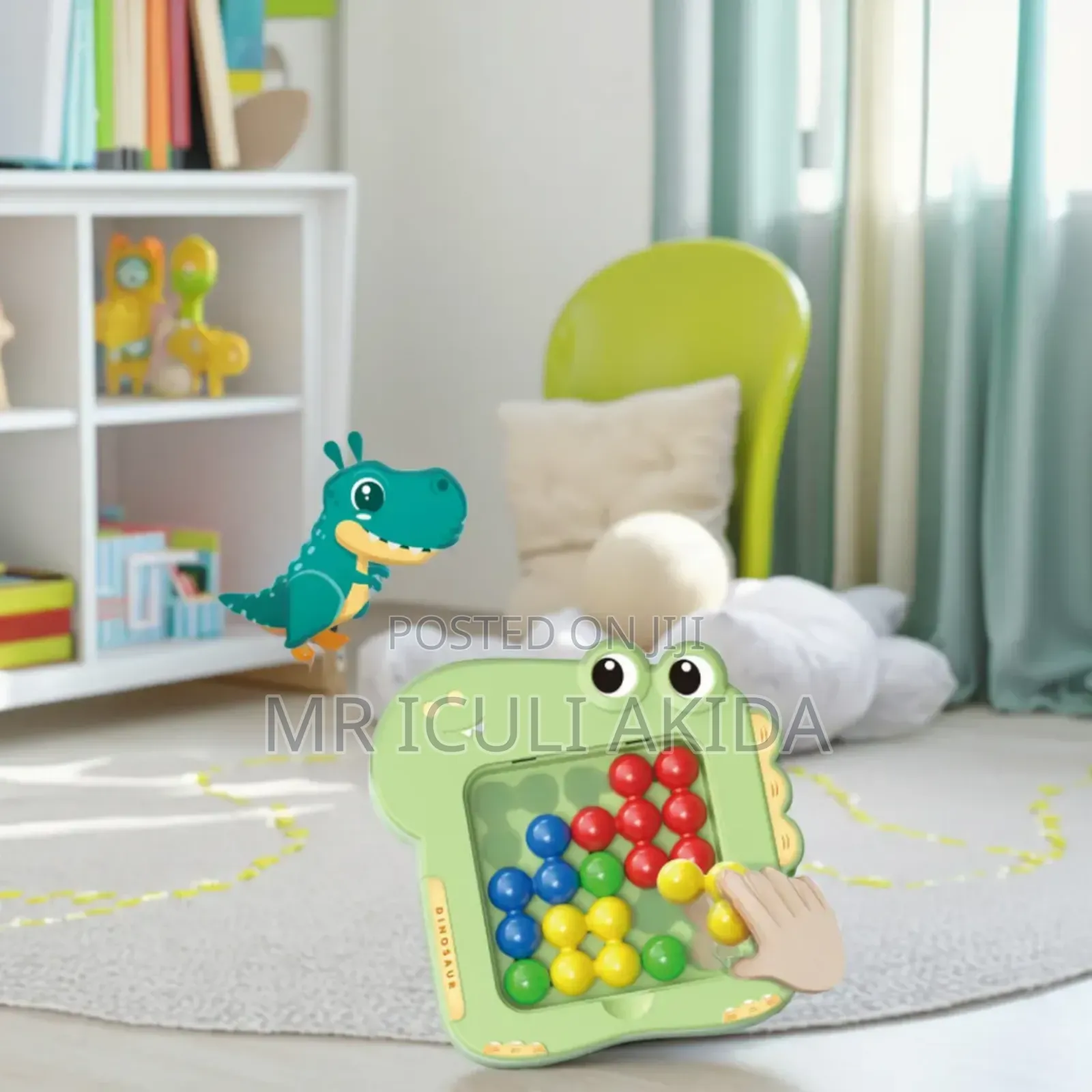 Dinosaur Pinball Puzzle Matching Education Toddler Toy Game