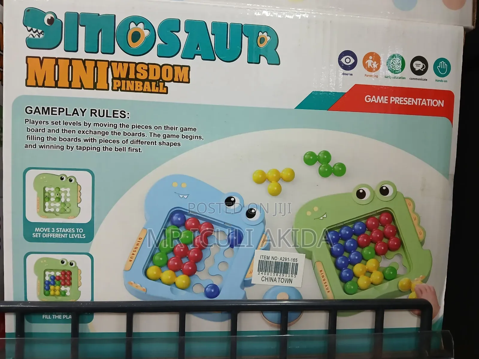 Kids Dinosaur Mini Wisdom Toddler Pinball Game