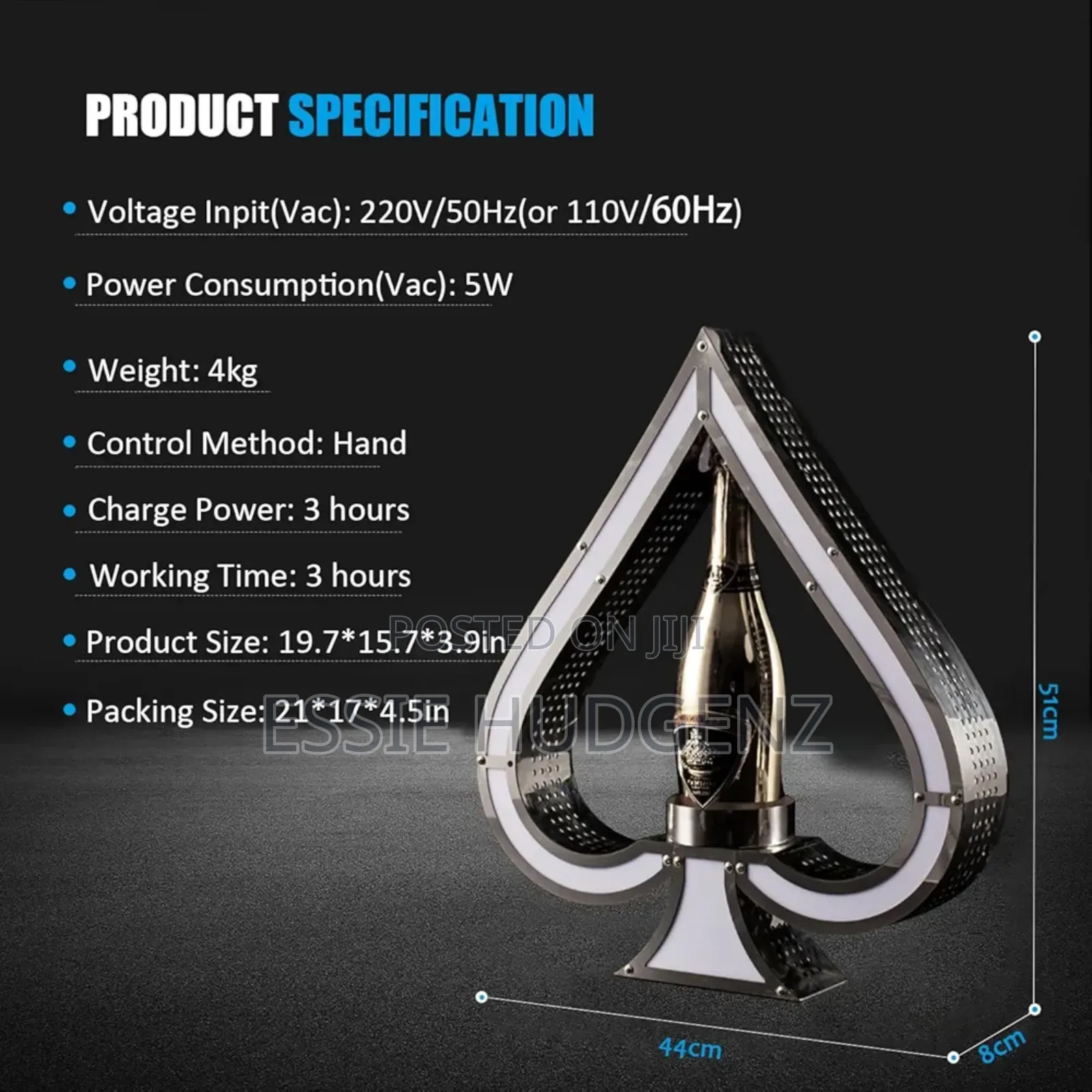Led Lighted Liquor Bottle Stand/Holder