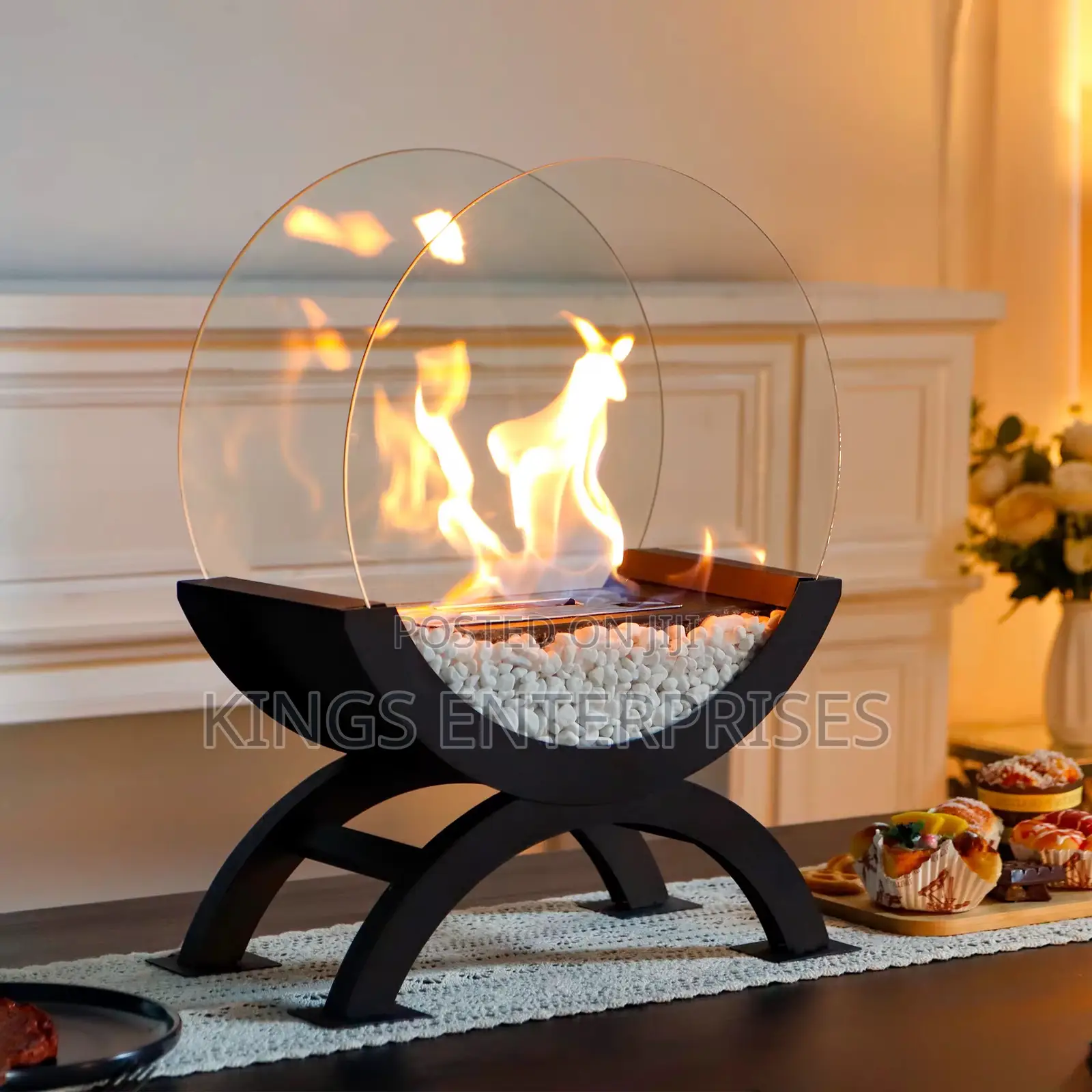 Round Table Fireplace