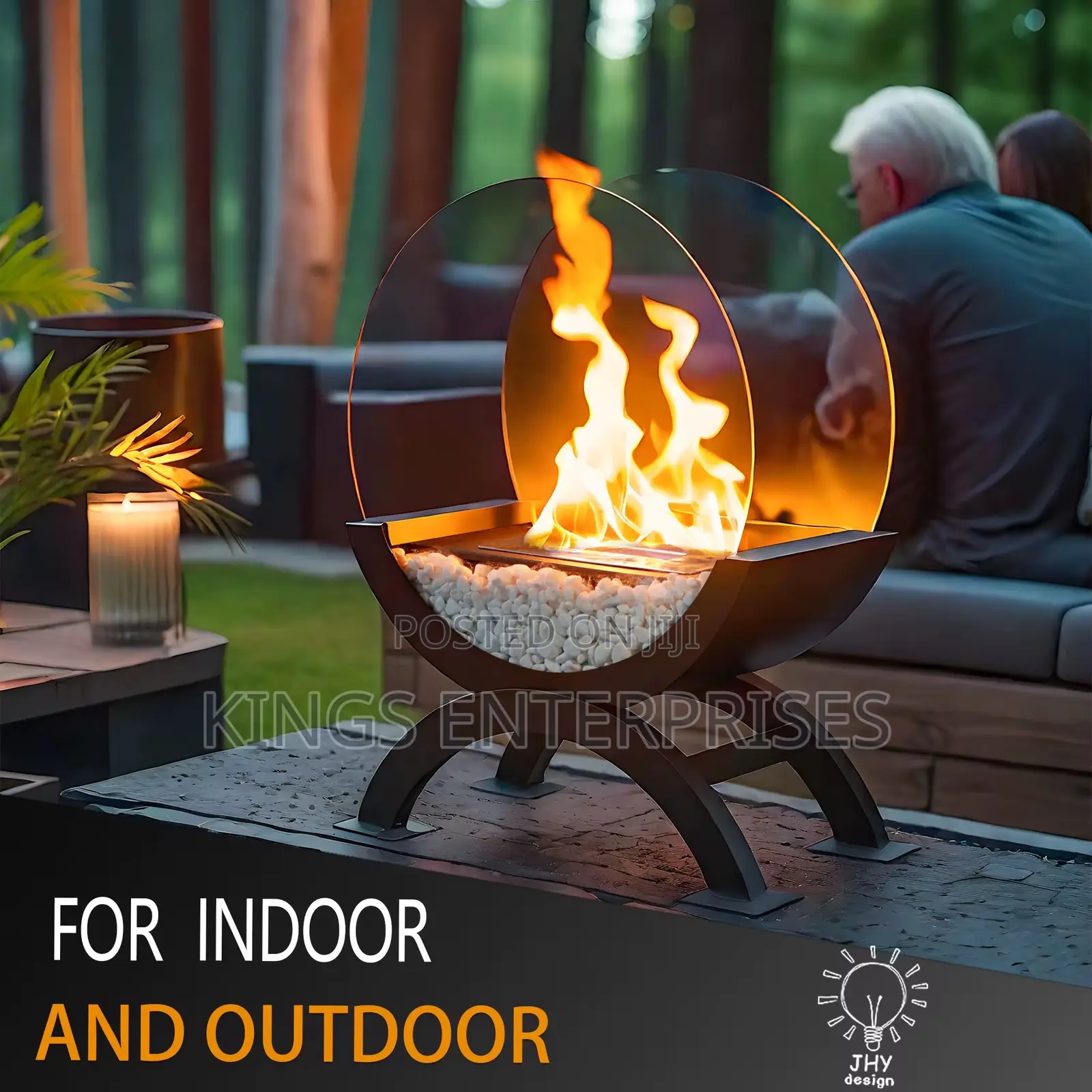 Round Table Fireplace