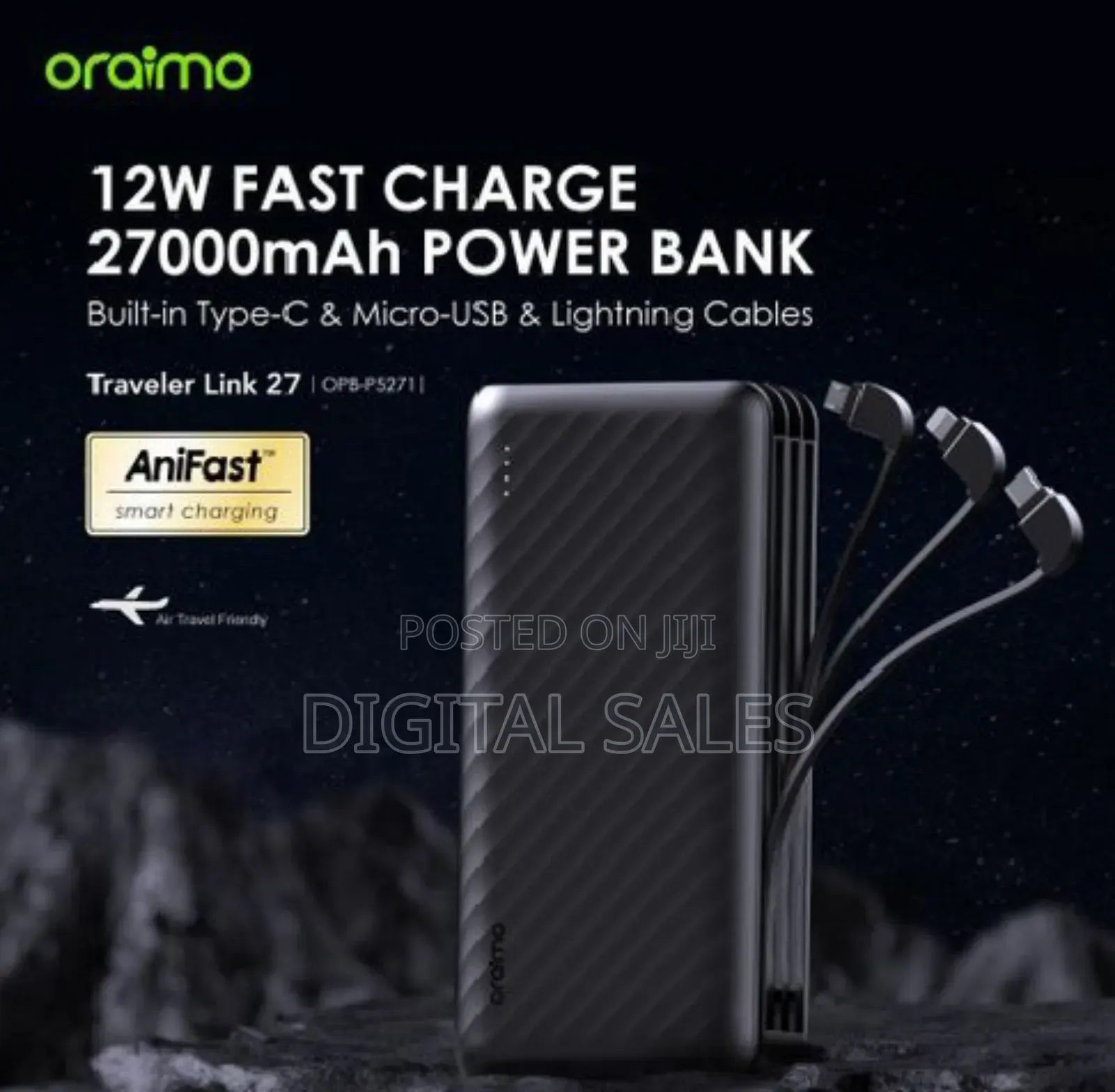 Oraimo Original Power Bank 27000mah