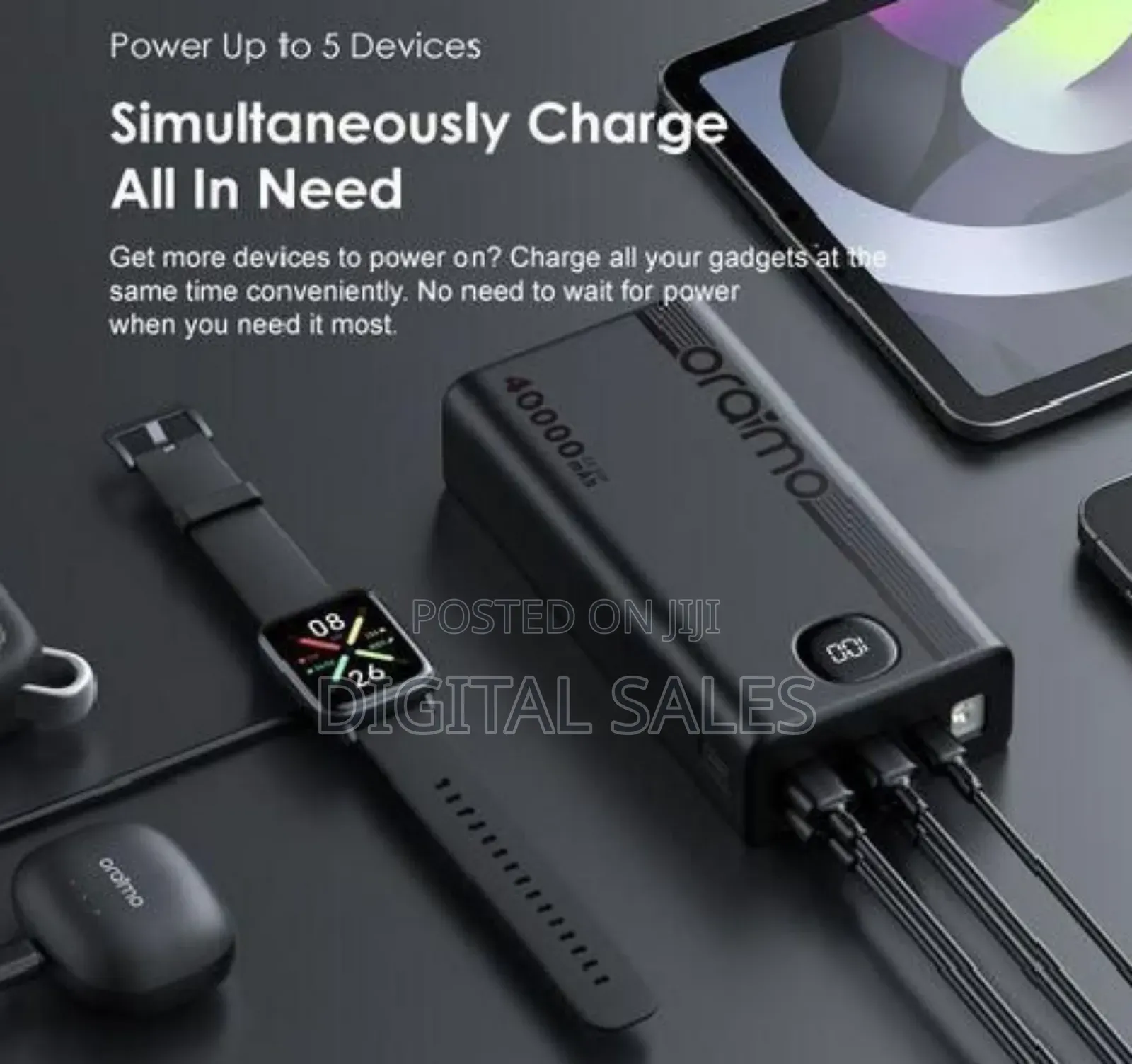 Oraimo 40000mah 22.5w Qc3 Two Way Fast Charging Power Bank