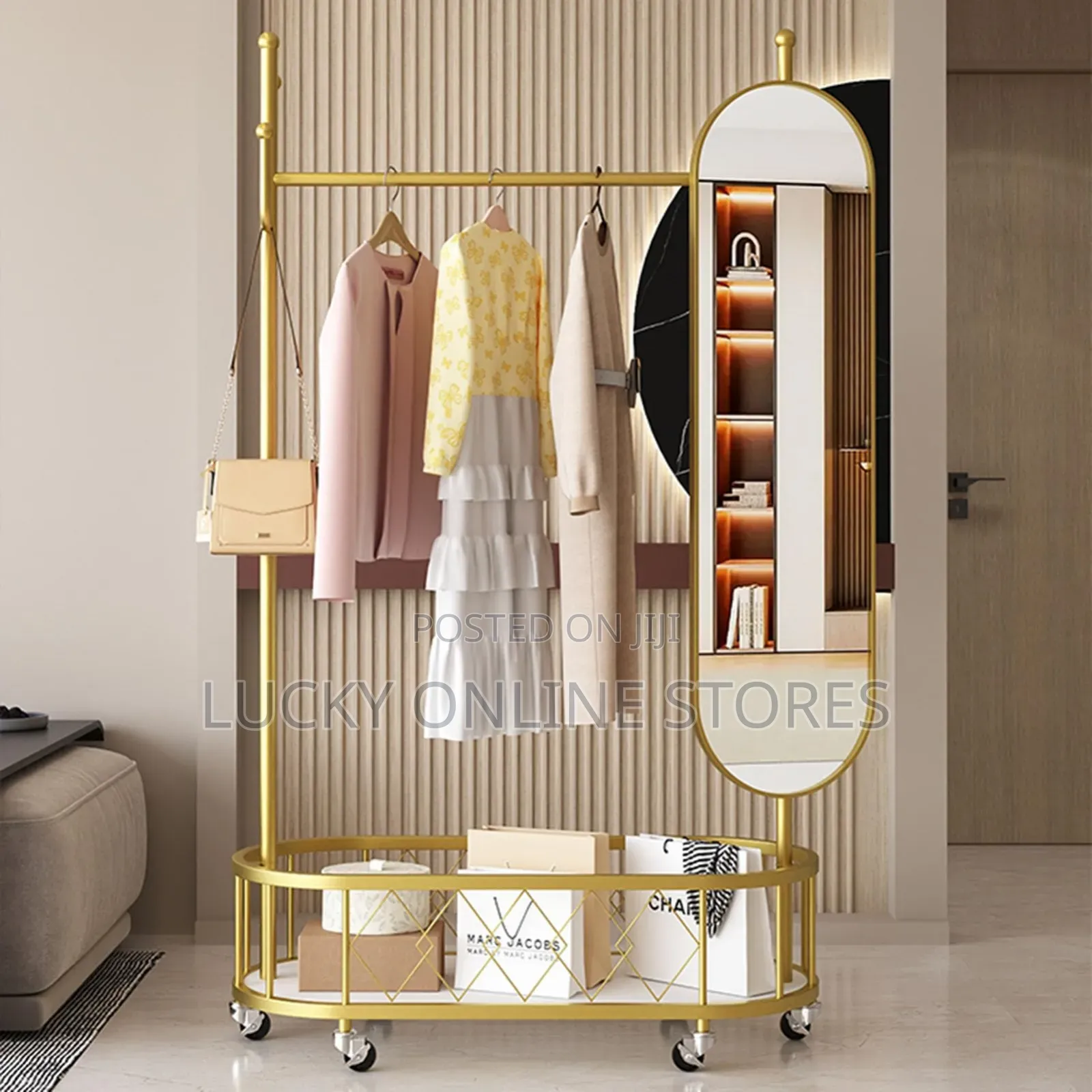 Multifunctional Clothes Hanger With 180° Full Body Mirror