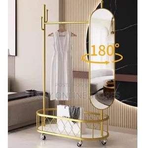 Multifunctional Clothes Hanger With 180° Full Body Mirror