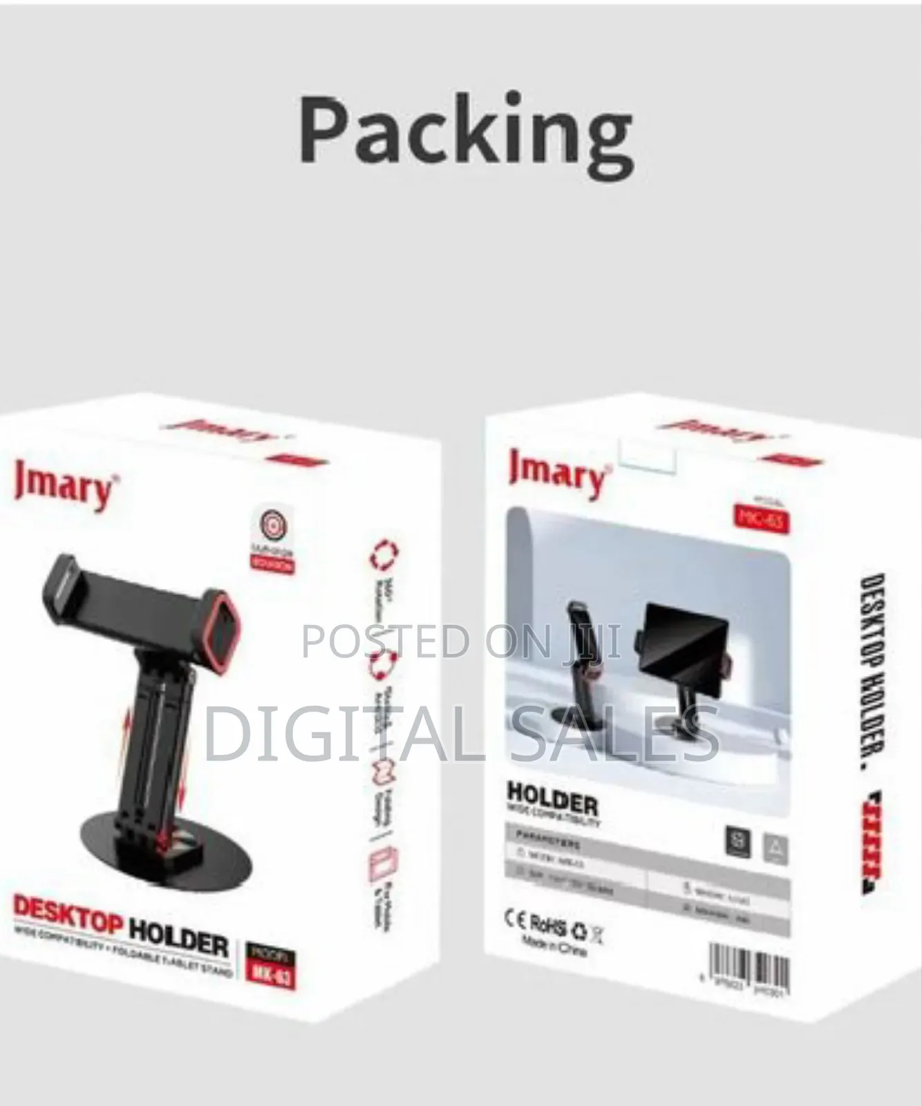 Jmary Mk-63 Destop Holder Rotating Stable and Anti-Skid Wide