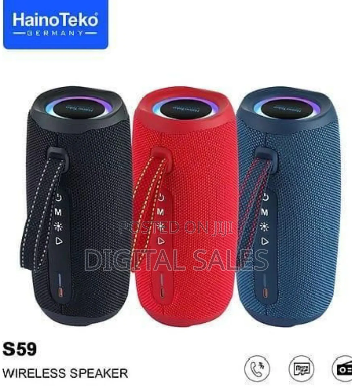 Haino Teko S59 Boom Speakerd_red