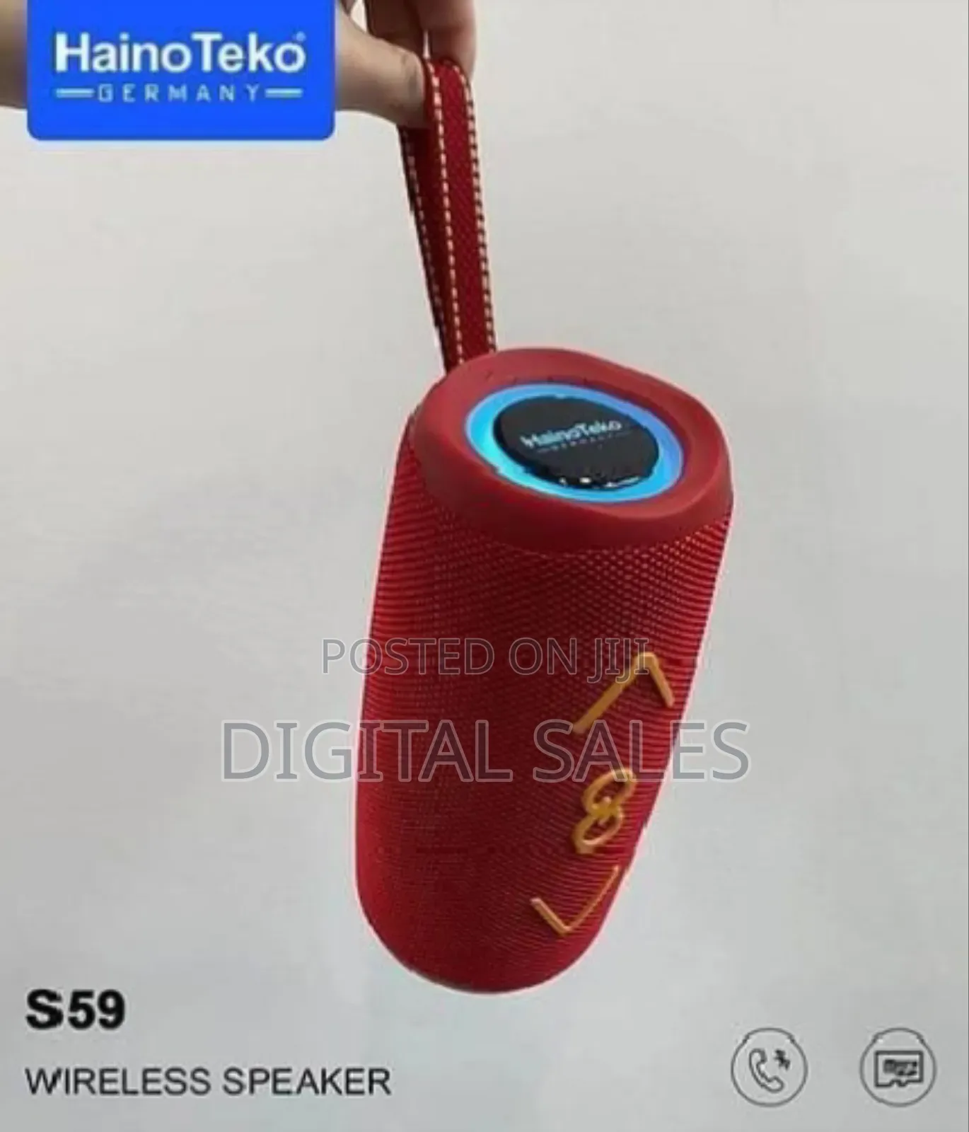 Haino Teko S59 Boom Speakerd_red